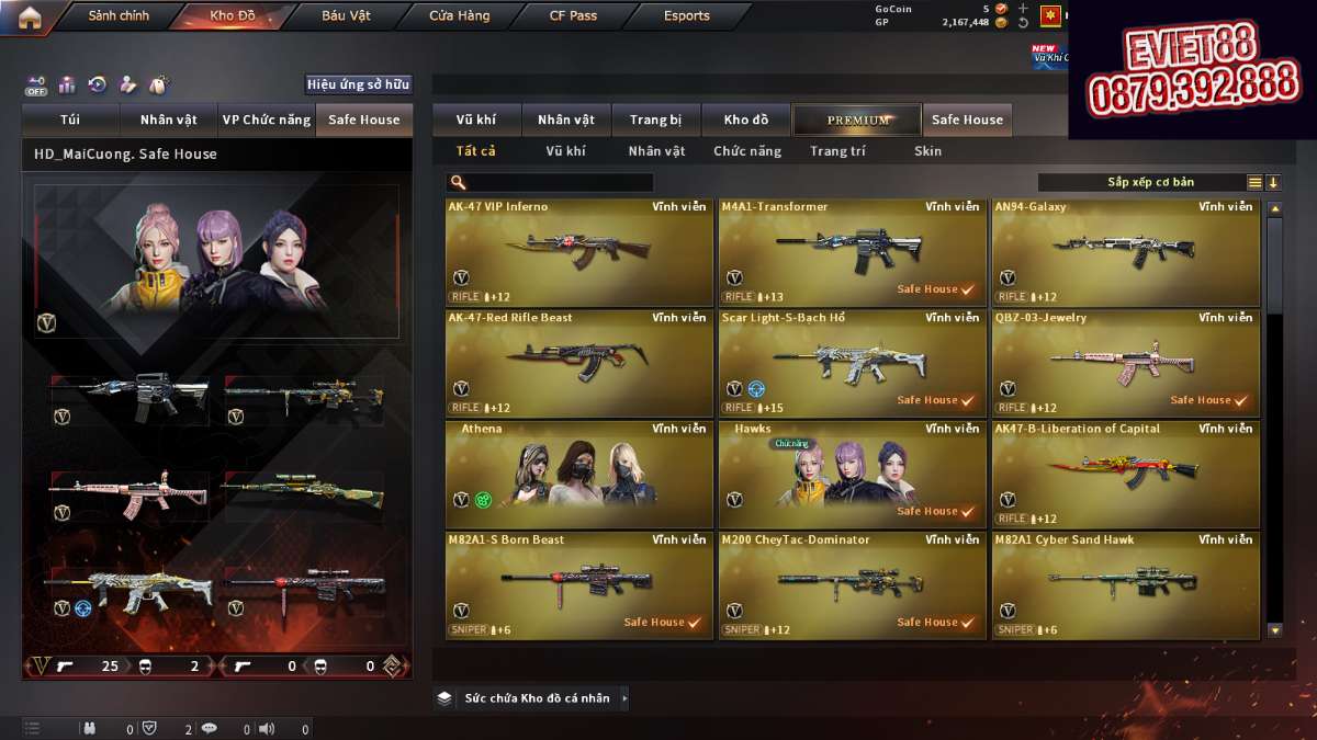 shop acc cf uy tin gia re
